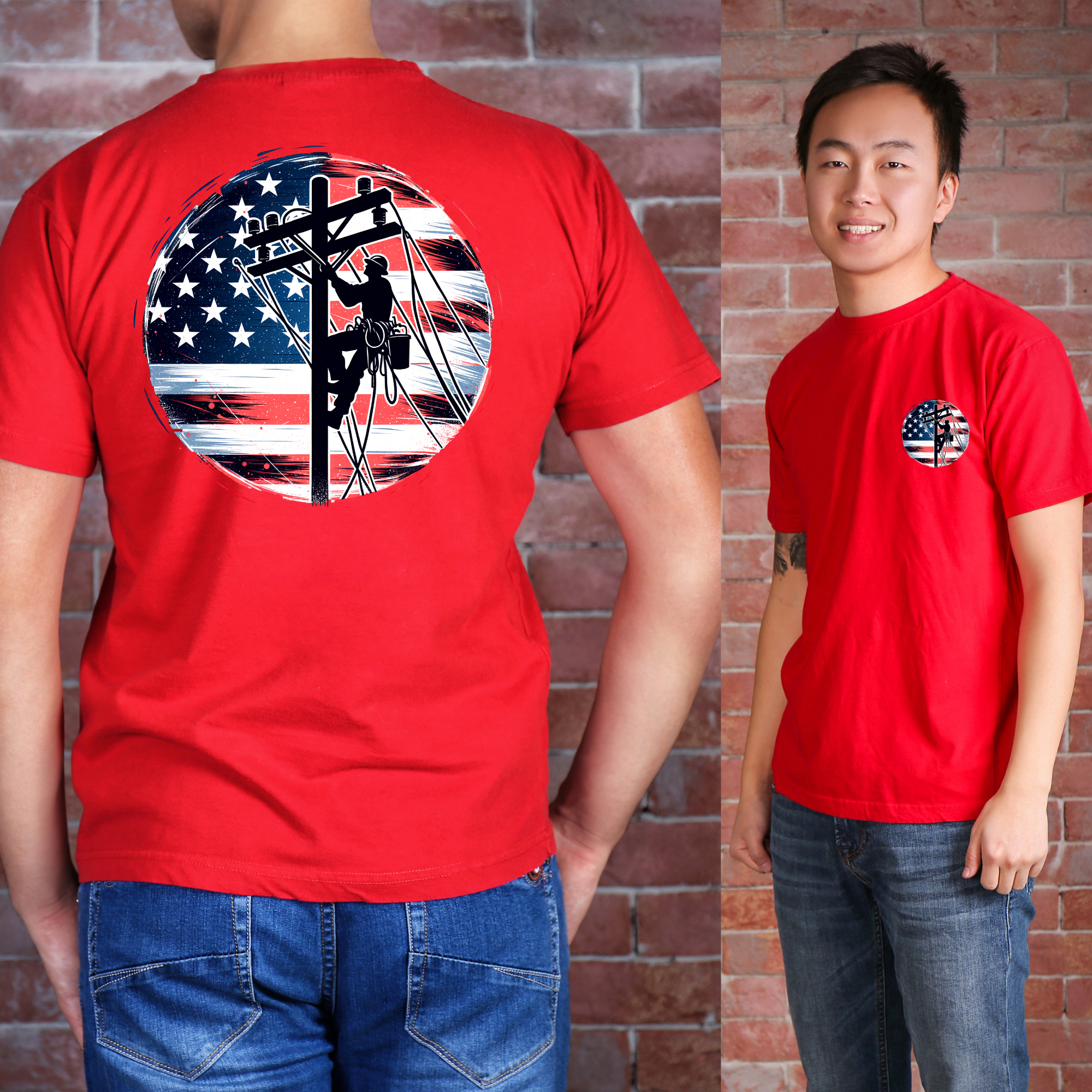 Line Man T-shirt 001